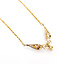 Necklace Scroll 1.50ctw Round Diamonds 14ky 1.25x1" 21" 7.73g 226050009