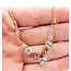 Necklace Scroll 1.50ctw Round Diamonds 14ky 1.25x1" 21" 7.73g 226050009