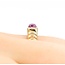 Ring Ribbed .80ct Ruby 14ky Sz5.5 3.1g 126050010