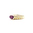 Ring Ribbed .80ct Ruby 14ky Sz5.5 3.1g 126050010