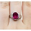 Ring Red Synthetic Stone 14kw Sz7.25 5.7g 126050008