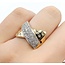 Ring Crossover .50ctw Round Diamonds 14ky Sz6 6.5g 126050009