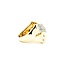 Ring Crossover .50ctw Round Diamonds 14ky Sz6 6.5g 126050009