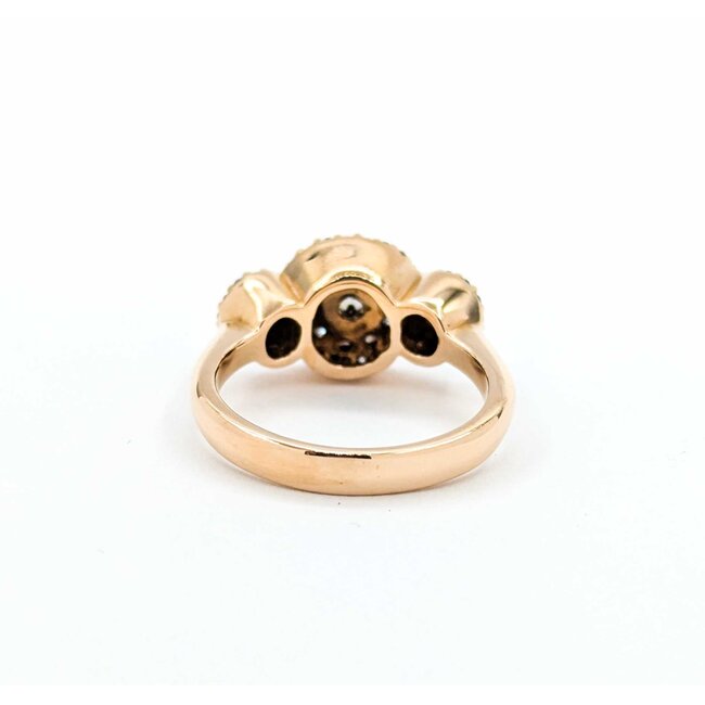 Ring Floral .50ctw Round Diamonds 18kr Sz6 7.0g 126050002