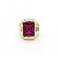 Ring Red Synthetic Stone 10ky Sz6.5 6.5g 126050006