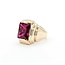Ring Red Synthetic Stone 10ky Sz6.5 6.5g 126050006