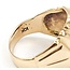Ring Red Synthetic Stone 10ky Sz6.5 6.5g 126050006
