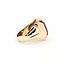 Ring Red Synthetic Stone 10ky Sz6.5 6.5g 126050006