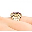 Ring Red Synthetic Stone 10ky Sz6.5 6.5g 126050006