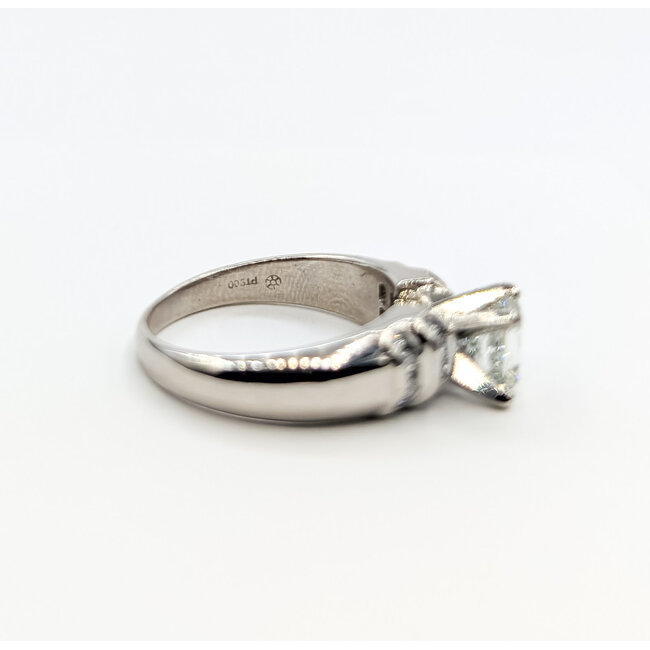 Ring Engagement 1.00ct Princess Diamond .25ctw Diamonds 900pt 5mm Sz6 226040012