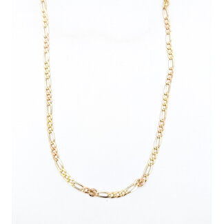 Necklace Figaro Link 14ktt 3mm 20" 7.42g 126042054