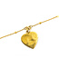 Necklace Virgin Mary Hear Charm Rolo Link 21ky .8x.8" 18" 7.79g 126042049