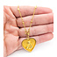 Necklace Virgin Mary Hear Charm Rolo Link 21ky .8x.8" 18" 7.79g 126042049