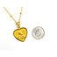 Necklace Virgin Mary Hear Charm Rolo Link 21ky .8x.8" 18" 7.79g 126042049