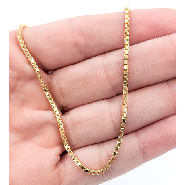 Necklace Box Link 14ky 1.5mm 20" 8.14g 126042048