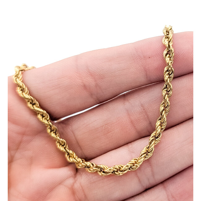 Necklace Rope 14ky 3.15mm 18" 5.77g 126042047