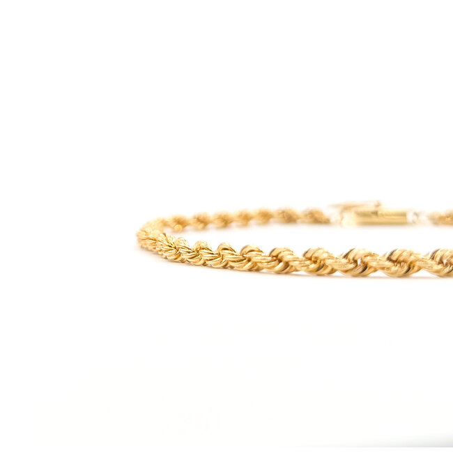 Bracelet Rope 18ky 3.1mm 8" 8.43g 126042051