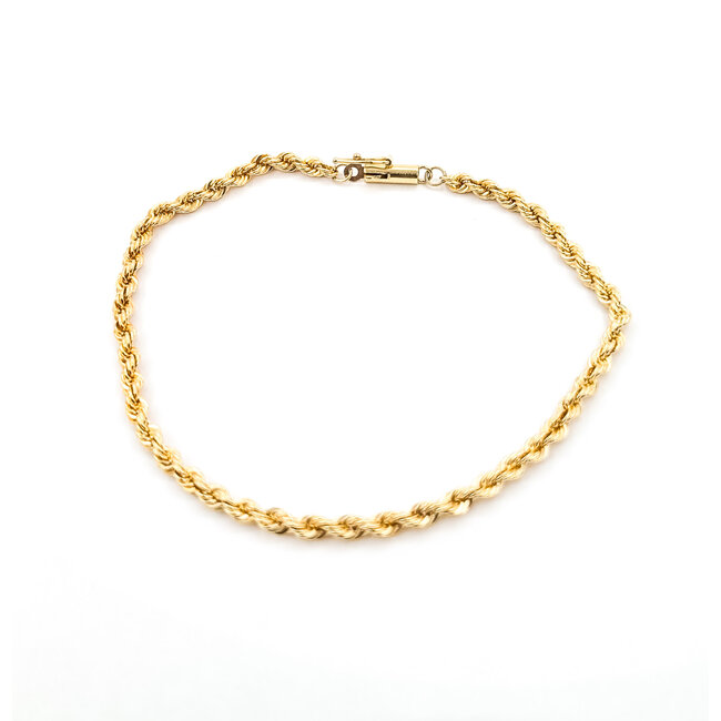 Bracelet Rope 18ky 3.1mm 8" 8.43g 126042051