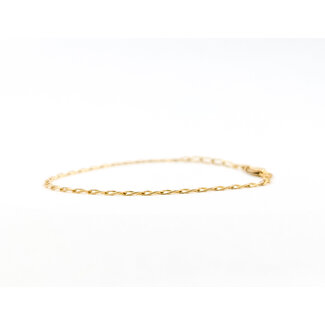 Bracelet Paperclip 14ky 2.2mm 7" 1.78g 126042045