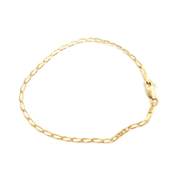 Bracelet Paperclip 14ky 2.2mm 7" 1.78g 126042045