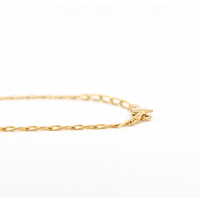 Bracelet Paperclip 14ky 2.2mm 7" 1.78g 126042045