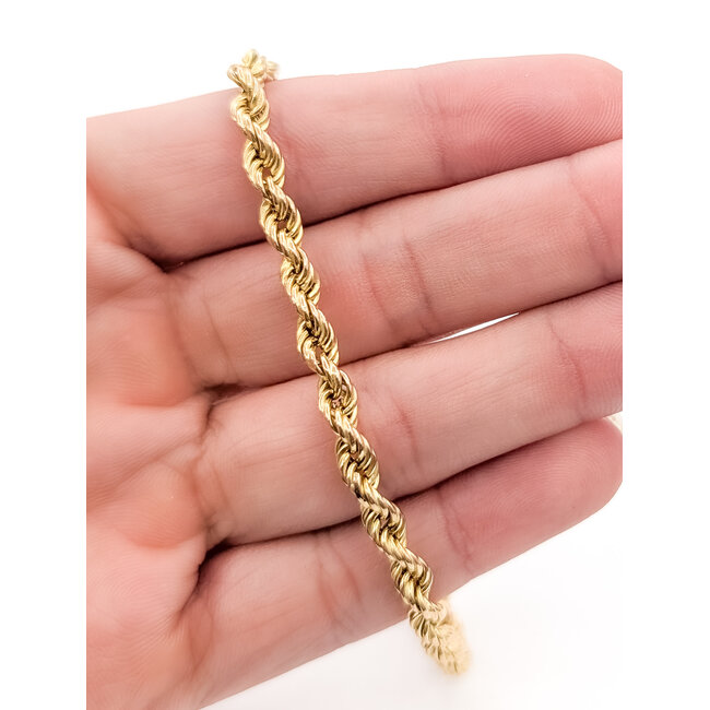 Bracelet Rope 14ky 4mm 7" 3.44g 126042046