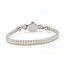Watch Croton 1950's Diamond Accent 20x14mm 14kw Case, Stainless Bracelet 7.5" Watch Only 126046016