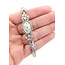Watch Croton 1950's Diamond Accent 20x14mm 14kw Case, Stainless Bracelet 7.5" Watch Only 126046016