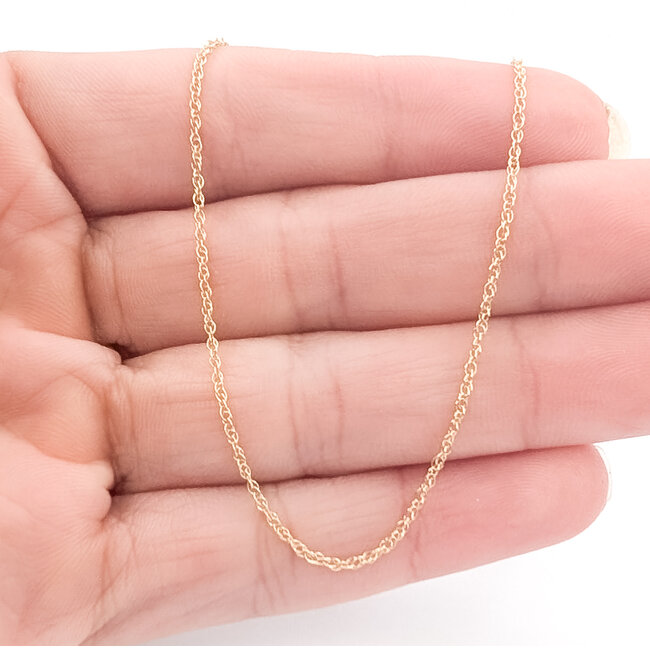 Necklace Rolo Link 14ky 1.1mm 20" 1.07g 126042050