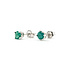 Earrings Stud 0.50ctw Emerald 14kw 4mm .74g 126050014
