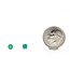 Earrings Stud 0.50ctw Emerald 14kw 4mm .74g 126050014