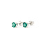 Earrings Stud 0.50ctw Emerald 14kw 4mm .74g 126050015
