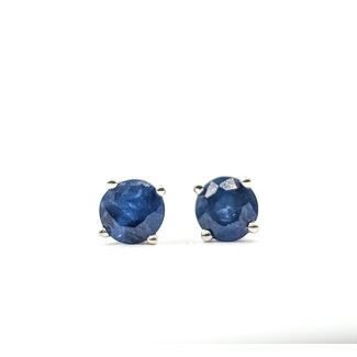 Earrings Stud 4mm Sapphire 14kw 4mm .82g 126050016