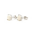 Earrings Stud 1.49ctw Opal 14kw 7mm 1.47g 126050013
