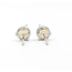 Earrings Stud 1.49ctw Opal 14kw 7mm 1.47g 126050013