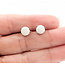 Earrings Stud 1.49ctw Opal 14kw 7mm 1.47g 126050013