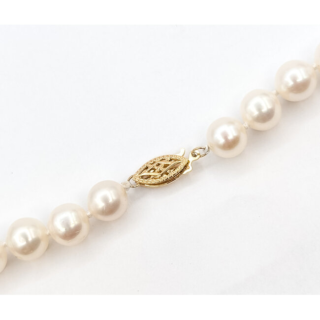 Necklace Strand 7mm Freshwater Pearl 14ky 7mm 18" 25.62g 126050021