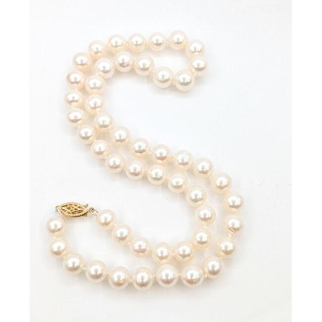 Necklace Strand 7mm Freshwater Pearl 14ky 7mm 18" 25.62g 126050021