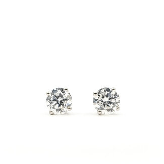 Earrings Stud 1.10ctw Round Lab-Grown Diamond 5.2mm 14kw 5.2mm 1.05g 126050019