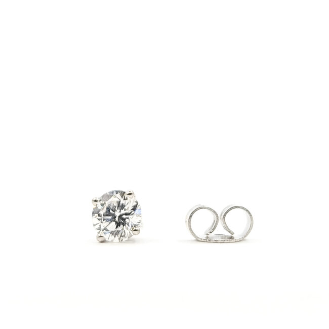 Earrings Stud 1.10ctw Round Lab-Grown Diamond 5.2mm 14kw 5.2mm 1.05g 126050019