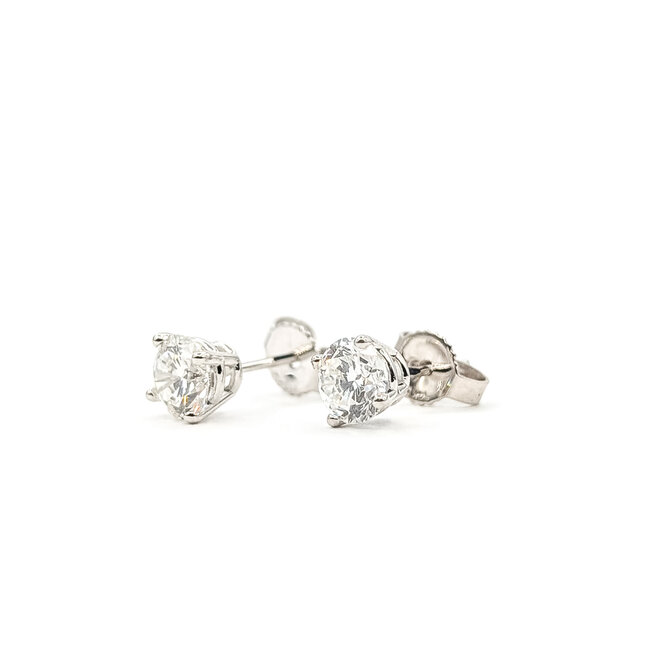 Earrings Stud 1.10ctw Round Lab-Grown Diamond 5.2mm 14kw 5.2mm 1.05g 126050019