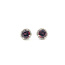 Earrings Stud 0.15ctw Round Diamonds 2.02ctw Garnet 14kw 8mm 1.38g 126050012