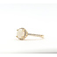 Ring Halo 0.32ctw Round Diamonds 0.76ctw Opal 14ky 2mm Sz7 3.05g 126050023