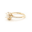 Ring Halo 0.32ctw Round Diamonds 0.76ctw Opal 14ky 2mm Sz7 3.05g 126050023