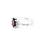 Ring 7-Stone 0.10ctw Round Diamonds 2.28ctw Garnet 10kw 2mm Sz5 2.46g 126050024