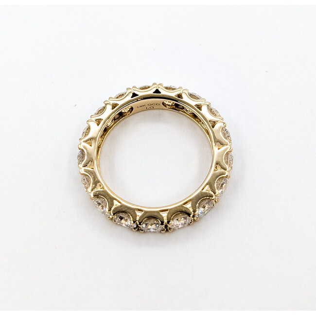 Ring Eternity 4.13ctw Lab-Grown Diamond 14ky Sz8 5.14g 126050025