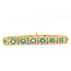 Bracelet Tennis 6ctw Round Diamonds 3.4ctw Emerald 25.81g 8.5mm 7" 25.81g 126050026