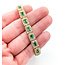 Bracelet Tennis 6ctw Round Diamonds 3.4ctw Emerald 25.81g 8.5mm 7" 25.81g 126050026