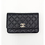 Handbag Chanel Classic Wallet On Chain WOC Black Caviar Crystal CC 126055011