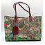 Handbag Gucci Supreme GG Tian Medium Canvas Red Leather 126055008